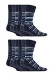 Gentle Grip 12 Pairs men's no elastic socks 6-11 uk, 39-45 eur, Plain Colours (MGG49)