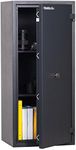 Chubbsafes S2 90 K pcshosaf0090xm11 Home Safe Key Lock Security Safe Fireproof/91 L, Dark Grey, RAL 7016