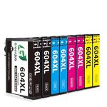 Greenjob 604XL Ink Cartridge Replacement for Epson 604 Ink Cartridges Multipack Compatible with Epson Expression Home XP-2200 XP-2205 XP-3200 XP-3205 XP-4200 XP-4205 Workforce WF-2910 WF-2930 (8 Pack)