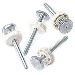 Pressure Mounted Baby Gates Threaded Spindle Rods,4Pcs Spindle Screw Mounted Bolts Kit for Stair Gates Dog Gate