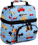 J World New York Unisex's Corey Kids Bag Insulated Lunch-Box, Mini Bus, 8.8 X 7.8 X 5.5 (H X W X D)