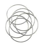 SATYAM KRAFT 6 Pcs Metal Ring for Dream Catcher Macrame Floral Hoop Wreath Craft for Balcony, Garden, Cafe Decoration Other DIY Projects handicrafts Decoration Wall Hanging Craft (Silver,8 inch)