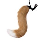 Kitahome Fox Tail, Fox Tail Fancy Dress Halloween Faux Fur Cosplay Adjustable Furry Fox Tail Costume for Kids, Unisex-Child, Party (Style A)