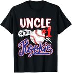 Uncle of Rookie 1st Baseball Birthday Party Theme Matching T-Shirt