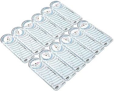 hand2mind mmArc Plastic Compass Plus, 120mm Compass for Geometry, Compass Drawing Tool, Dysgraphia Tools for Kids, Circle Drawing Tool, Compass Set, Math Classroom Supplies (Set of 12)