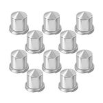 Grand General 10063SP Chrome 7/8" and 15/16" x 1-9/16" Plastic Pointed Push-On Nut Cover with Flange