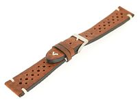 18 mm Fluco Premium Hunter Racing Brown Cowhide Leather – Fluco Watch Strap Model 107R