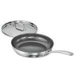 TRAMONTINA Fusao Healthy Triply Ceramic 26cm Frypan EX+ with SS 304 lid | Non Toxic (PFAS/PTFE/PFOA Free) | Omlete Pan | Saute | Induction Friendly | Stay Cool Handle I 10 Year Warranty* by Brand