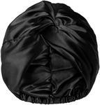 YANIBEST Satin Bonnet Silk Bonnet Sleep Cap for Women Hair Care Adjustable Knotted Turban Hat for Curly Natural Hair