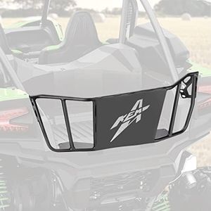 KEMIMOTO UTV Tailgate Compatible with Kawasaki Teryx KRX KRX4 1000 2020 2021 2022 2023 2024 Heavy-Duty Steel Cargo Bed Enclosure Luggage Rack Bed Extender High Capacity Can Hold 32" Spare Tire