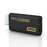 GANA Wii to hdmi Converter, 1080p 720p Connector Output Video & 3.5mm Audio - Supports All Wii Display Modes.