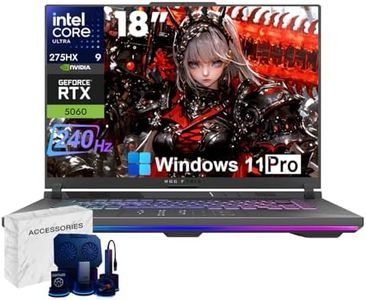ASUS ROG Strix G18 Gaming Laptop, 18” 2.5K 240Hz Nebula Display, Intel 24-Core Ultra 9 275HX (Up to 5.4GHz), GeForce RTX 5060, 64GB DDR5, 4TB SSD, WiFi 7, Win 11 Pro, Thunderbolt 4, w/Accessories