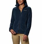 Columbia Women's Benton Springs Full Zip Jacket, Soft Fleece with Classic Fit, Columbia Navy, Large