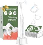 Electric Flosser for Adults, Dual Line Sonic Electric Tooth Dental Flosser with 54 Refill Heads & 5 Modes, Rechargeable Tooth Flosser for Sensitive Gums, Tight Teeth, Back Molars & Daily Oral Care