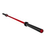 Happybuy Olympic Barbell Capacity 1200 lbs ,2-Inch Weightlifting Barbell, 33 lbs weights Lifting Full Body Workout Fitness Exercise for Weightlifting Powerlifting and Crossfit Olympic Bar Weight Bar Bench Press,Red