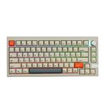 EPOMAKER CIDOO V75 VIA Programmable Mechanical Keyboard, 81 Keys Gasket Tri-Mode Gaming Keyboard with South-facing LED, Rotary Knob, Poron Foam for E-sport Mac Win