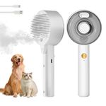 Spritz Defur Comb For Cats 2024 Cat Steam Brush For Grooming 4 In 1 Spray Cat Comb For Shedding Steamy Cat Brushes For Long Short Haired Cats Dogs Kitten Rabbit Pets Grooming Brush (Ivory)