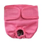 KUTKUT Washable Female Dog Diaper, Reusable Diaper Wraps for Doggies, Super-Absorbent and Comfortable Diaper for Girl Dog in Period Heat (Size: XL, Adjustable Waist: 50-75cm)