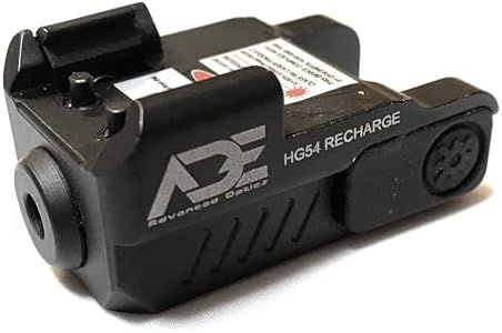 Ade Advanced Optics HG54G Rechargeable Strobe Class IIIA Laser Sight for Pistol Handgun, Green