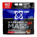 USN Hyperbolic Mass Dutch Chocolate 6kg: High Calorie Mass Gainer Protein Powder for Muscle Building and Weight Gain - Improved Formula & Flavour with 7.5g Creatine Monohydrate and Less Sugar