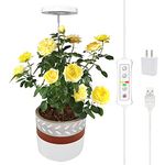 Plant Grow Light,yadoker LED Growing Light Full Spectrum for Indoor Plants,Height Adjustable, Automatic Timer, 5V Low Safe Voltage,Idea for Small Plant Light, 1 Pack