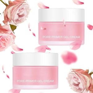 Pore Primer Gel Cream, 2 Pcs Gel Crème Primer Pores, Make-Up Basis Cream, Hydratant Maquillage Base Mate Maquillage Contrôle de lhuile Lisse Rides Crème Cosmétique, Teint Uniforme