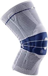 Bauerfeind GenuTrain Knee Support - breathable knit compression knee brace to relieve pain and swelling from arthritis, ACL injury, Miniscus tear, machine washable knee sleeve (Titanium, 3)