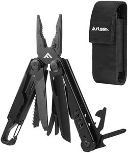 FLISSA 15-in-1 Multi-tool Pliers with Sheath, Portable Pocket Knife with Safety Locking System, Belt Clip and Sheath for Outdoors, Survival, Camping, Fishing, Hunting