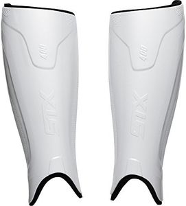 STX Field Hockey Stallion 400 Shin Guard, White , Large