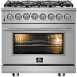 Forno Massimo 36″ Freestanding Dual Fuel Range