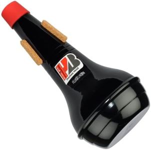 Humes and Berg Stonelined Practice Black Aluminum Flugelhorn Mute (231BK)