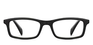 Lenskart READERS | Black Rectangular Full Rim Reading Eyeglasses | For Men & Women | For 1.25 Power | LR E11058