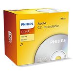 Philips Audio CDR-80 10pk Jewel Case