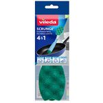 Vileda Multi-Use Dishwand Refill (Pack of 2) | Non-Scratch Dish Brush | Replaceable Scrubbing Sponge Head