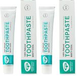Green People Minty Cool Toothpaste 50ml | 100% Natural Mint Toothpaste for Adults | Fluoride & SLS Free | Organic & Natural | Soothes Sensitive Gums | Vegan & Cruelty Free