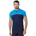 berge' New Mens Polyester Dry Fit Collar Color-block Polo Tshirts for Men, Quick Drying & Breathable Fabric, Gym Wear & Workout Tees|Collar Tshirt for Men|Slim Fit Half Sleeve Tshirt|Polo Neck Tshirts