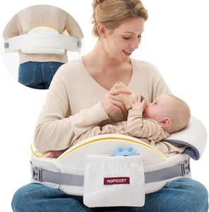 Momcozy CozyPro Nursing Pillow for Breastfeeding - All Around Ergonomic Comfort & Support - Pioneering Safety Fence - Plus Size Wider Feeding Pillow with Lumar Support for Easier and Healthier Nursing