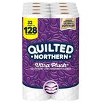 Quilted Northern Ultra Plush Toilet Paper, 32 Mega Rolls = 128 Regular Rolls, 3-Ply Bath Tissue (Packaging May Vary)