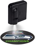 Seattle Seahawks Super Bowl 60 Champions LED Car Door Light, Official NFL Battery Powered Logo Projector