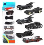 Sky Tech® Black Super Hero Mini Metal Die Cast Car Set of-6 Toy Vehicle Play Set Free Wheel High Speed Unbreakable for Kids Small Racing for Exciting Playtime Adventures Movie Vehicle