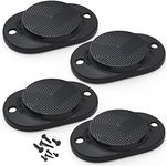 GMW Gun Magnet Mount [2-Pack] 30 lbs. Rating Magnetic Gun Mount, HQ Rubber Coated Gun Magnet for Vehicle, Desks, Safes, and Walls, Concealed Gun Holder for Handgun (Black 4 Pack)