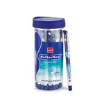 Cello Butterflow Classic Gel Pen Set | Pack of 20 Gel Pens | 20 Blue Ink Colour Pens | Spring Tip | Smooth Writing Experience | For School and Office Use | Best Pen for Exams