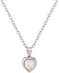 Ted Baker Hannela Crystal Heart Pendant Necklace For Women (Silver/Crystal)