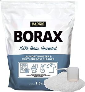 Harris Borax Powder Laundry Booster and Multipurpose Cleaner, 1.5lb (Unscented)