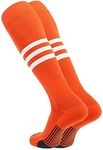 TCK Performance Baseball/Softball Socks (Orange/White, Medium)