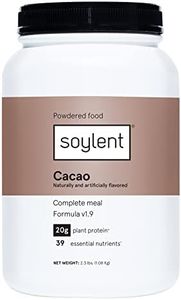 Soylent Complete Nutrition Meal Replacement Protein Powder, Cacao - Plant Based Vegan Protein, 39 Essential Nutrients - 36.8oz