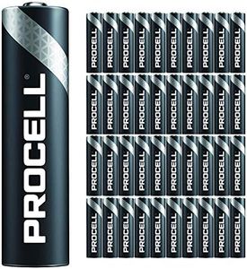 40 Pack - Duracell Procell AAA Batteries | 1.5V Industrial Power Alkaline Battery | Home or Office Use | Car Air Freshener Promo Pack | Reliable Long Lasting Power