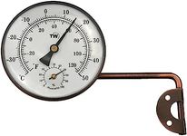 Brass Outdoor Thermometer Hygromete