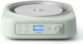BUYDEEM LP55 5-in-1 Slow Cooker, Compatible with Various Cookwares, Multi-Cooker with Two Temperature Settings, Auto Keep Warm for 2H, Cozy Greenish, Pot Not Included