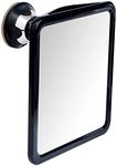 Fogless Shower Mirror for Shaving with Upgraded Suction, Dual Anti Fog Design, Shatterproof Surface & 360° Swivel, 20cm x 18cm (8" x 7")